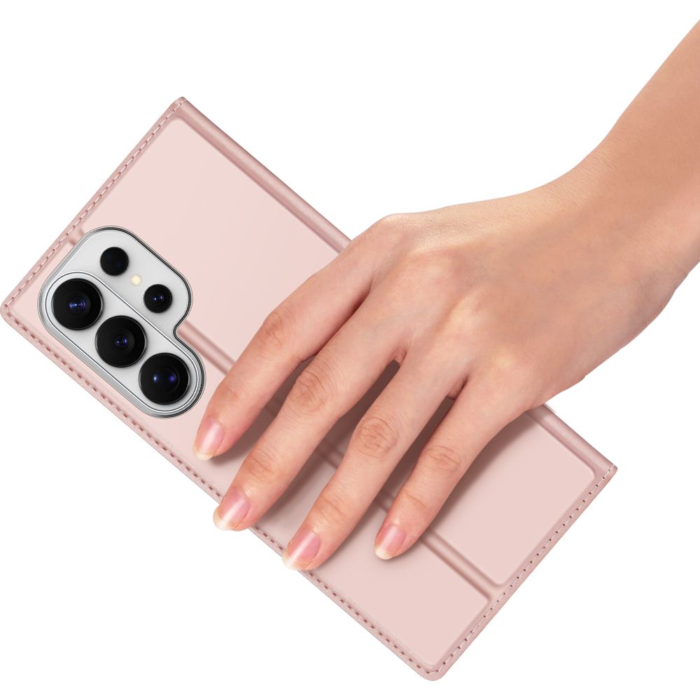 Handyhülle mit Klappe für Galaxy S26 Ultra, Dux Ducis Skin Pro, Rosa