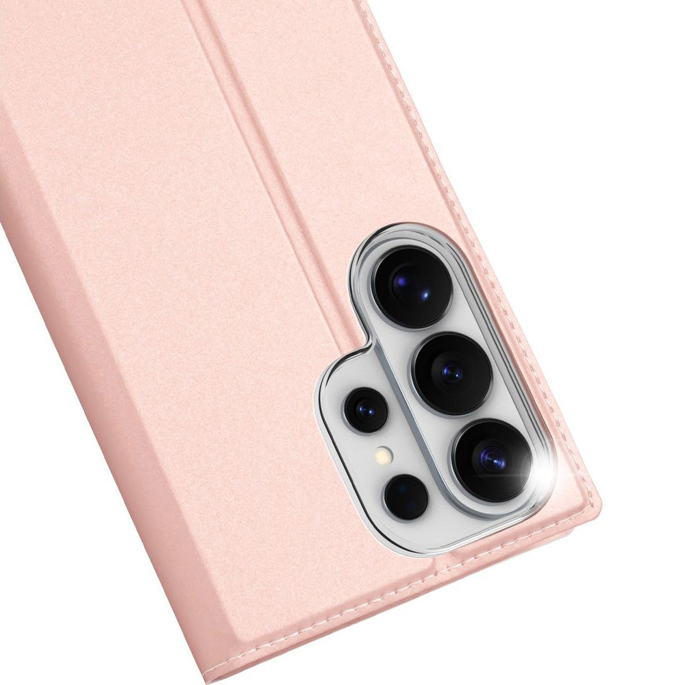 Handyhülle mit Klappe für Galaxy S26 Ultra, Dux Ducis Skin Pro, Rosa