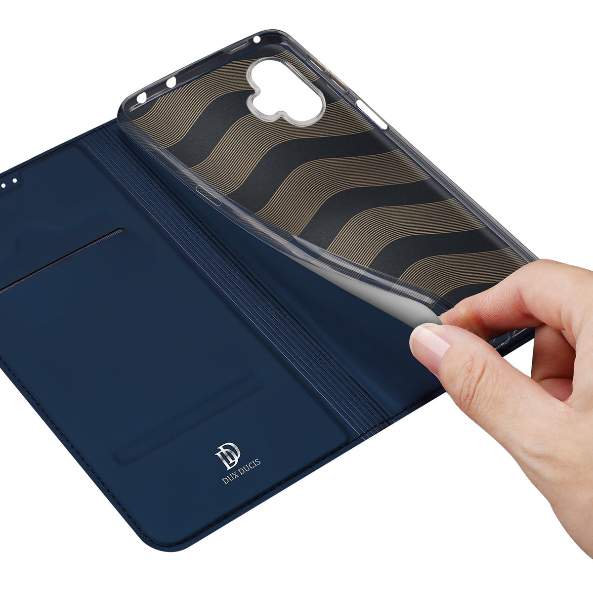Handyhülle mit Klappe für Galaxy XCover 7 Pro, Dux Ducis Skin Pro, Blau