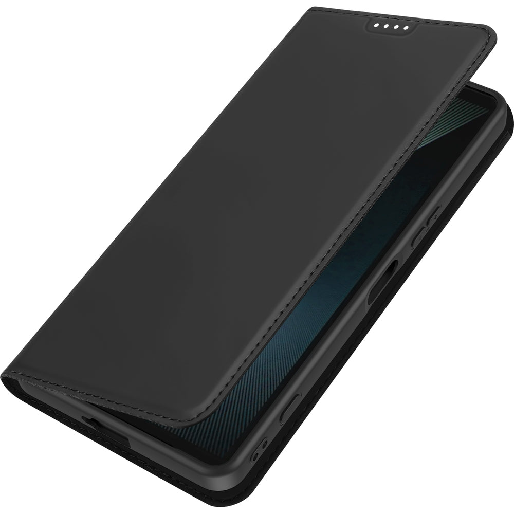 Handyhülle mit Klappe für Sony Xperia 1 VIII, Dux Ducis Skin Pro, Schwarz
