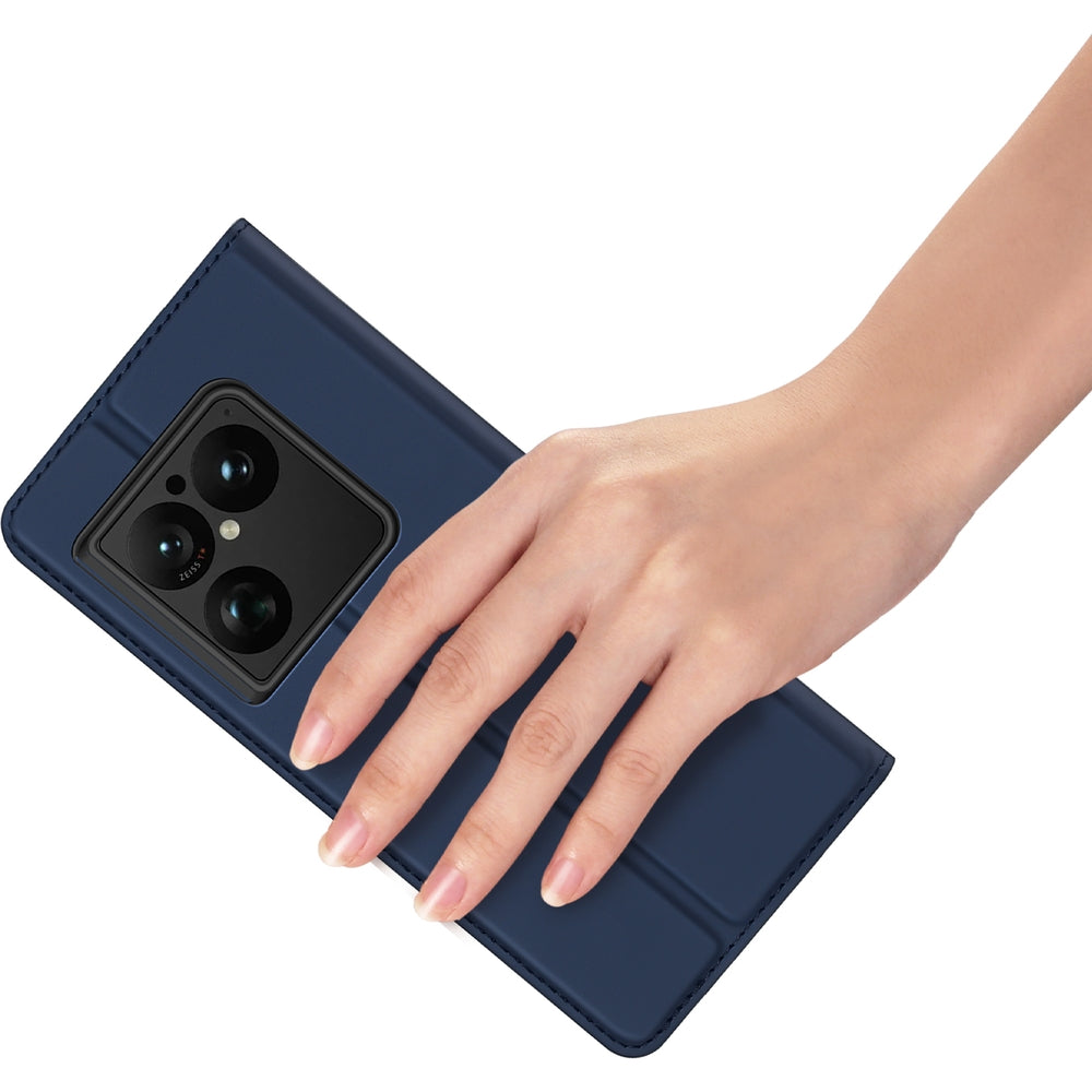 Handyhülle mit Klappe für Sony Xperia 1 VIII, Dux Ducis Skin Pro, Dunkelblau