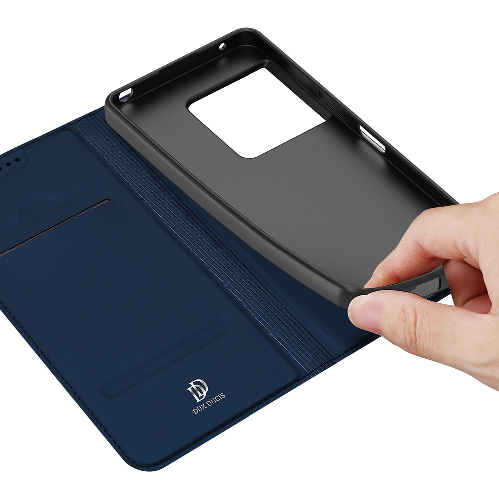 Handyhülle mit Klappe für Sony Xperia 1 VIII, Dux Ducis Skin Pro, Dunkelblau