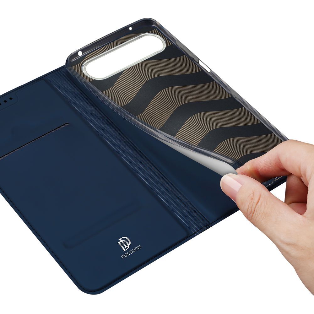 Handyhülle mit Klappe für Xperia 10 VII, Dux Ducis Skin Pro, Dunkelblau
