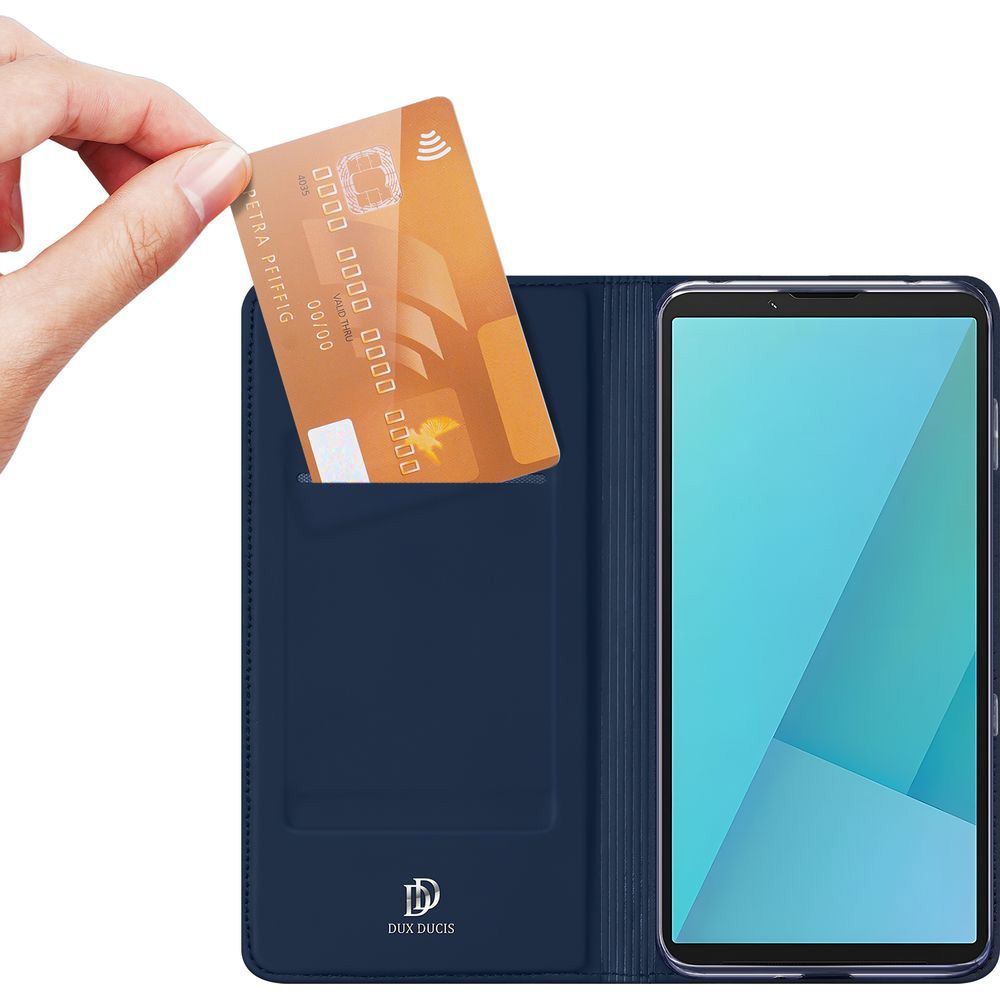 Handyhülle mit Klappe für Xperia 10 VII, Dux Ducis Skin Pro, Dunkelblau
