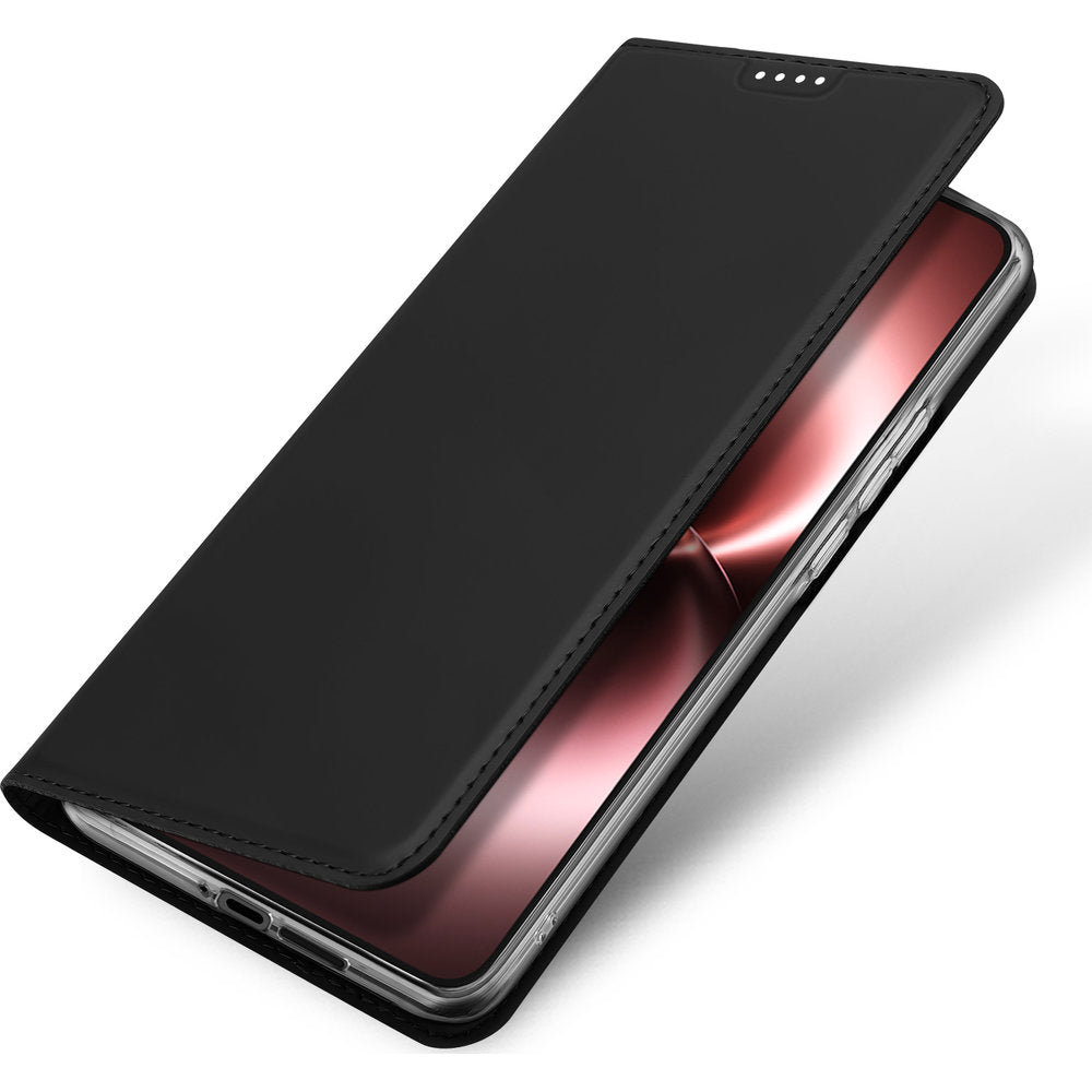 Handyhülle mit Klappe für Vivo X300 Ultra, Dux Ducis Skin Pro, Schwarz