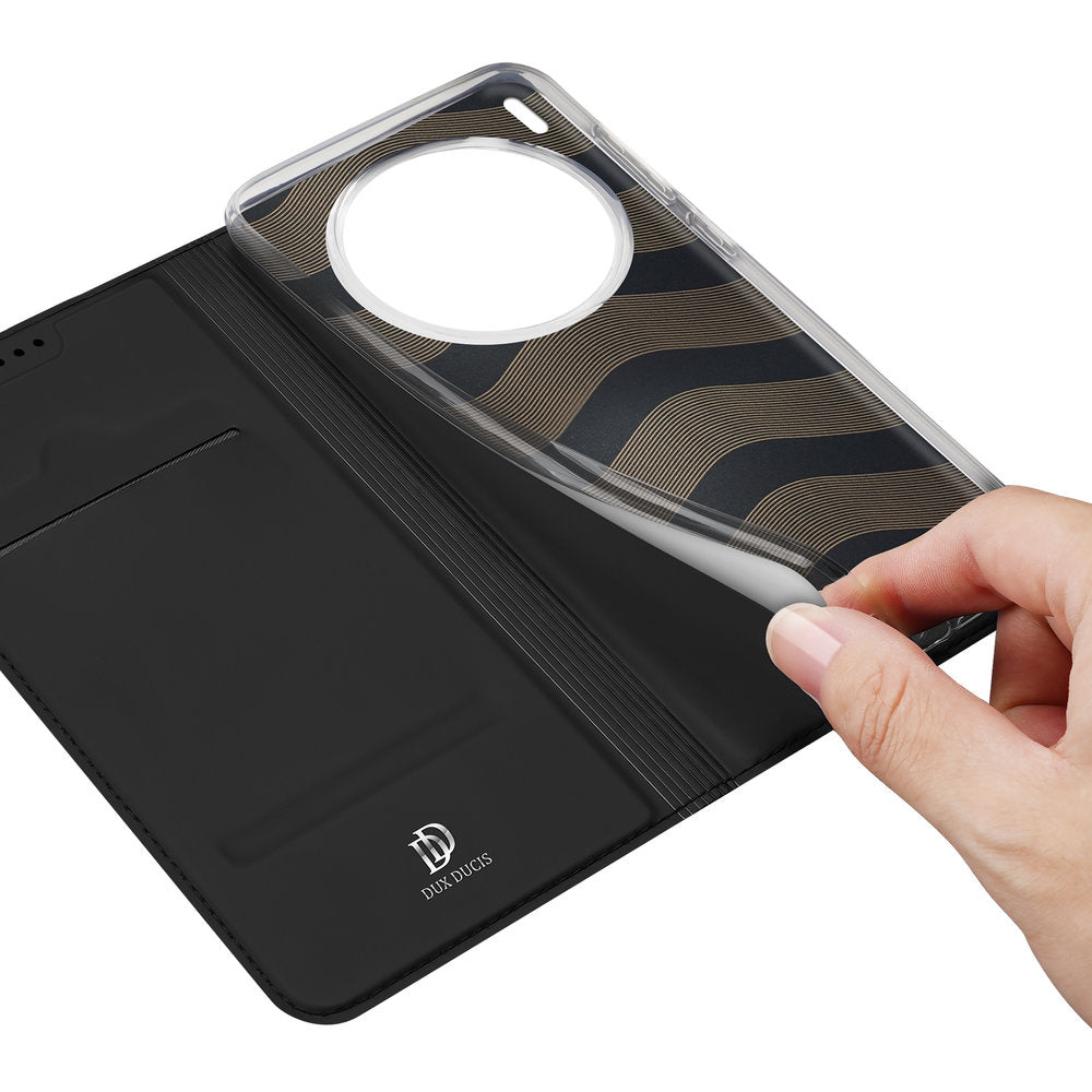 Handyhülle mit Klappe für Vivo X300 Ultra, Dux Ducis Skin Pro, Schwarz