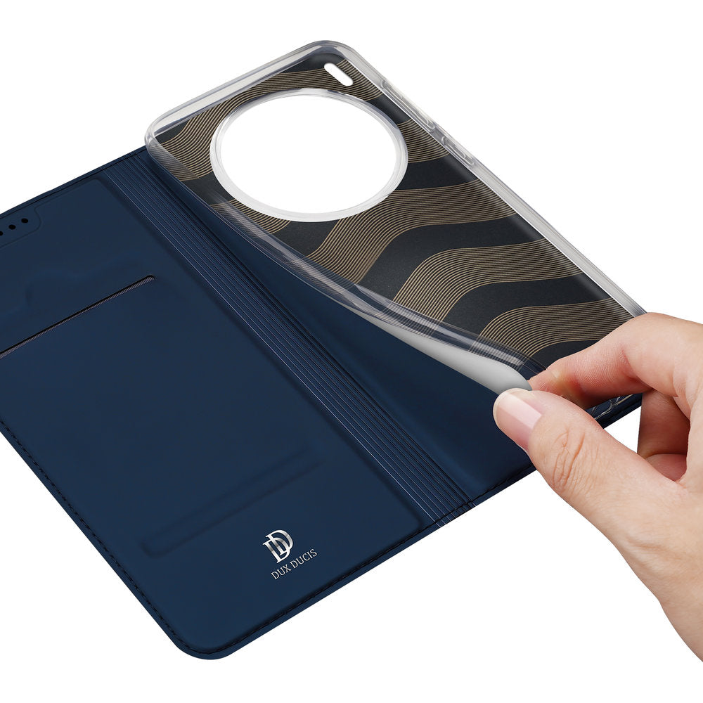 Handyhülle mit Klappe für Vivo X300 Ultra, Dux Ducis Skin Pro, Dunkelblau
