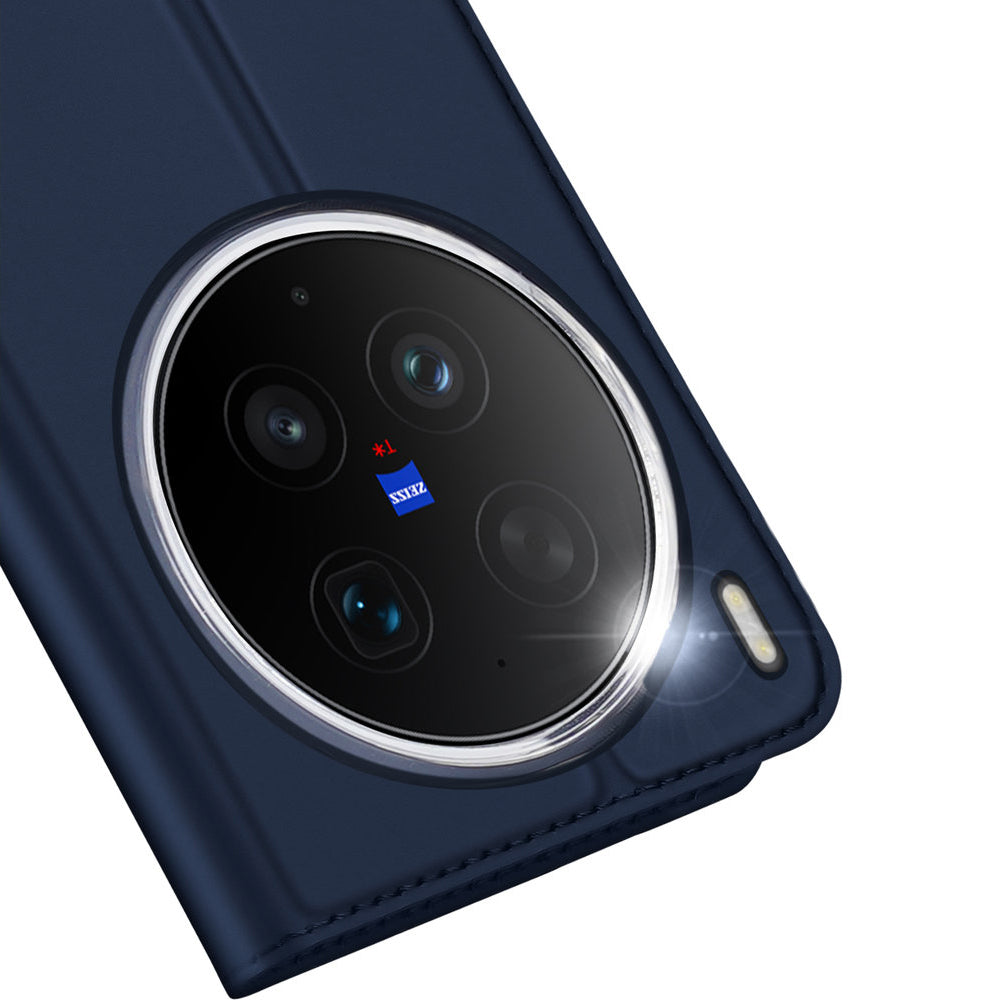 Handyhülle mit Klappe für Vivo X300 Ultra, Dux Ducis Skin Pro, Dunkelblau