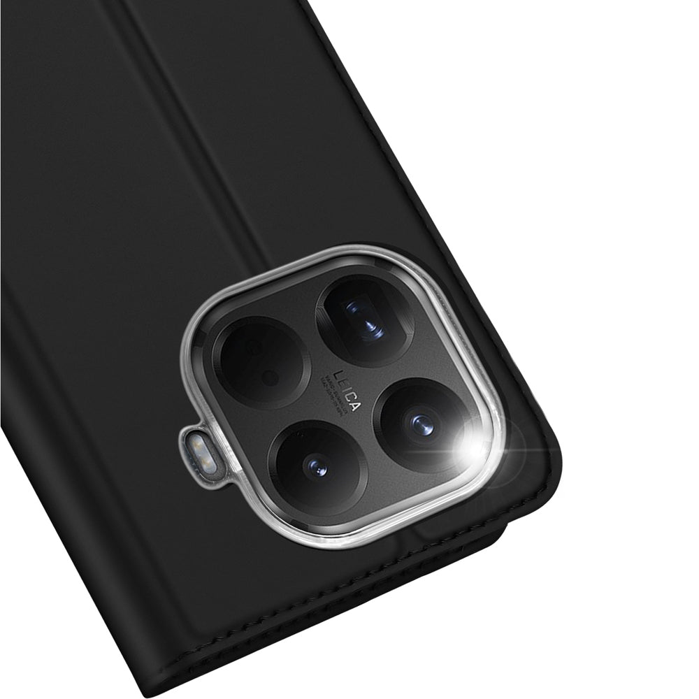 Handyhülle mit Klappe für Xiaomi 15T Pro, Dux Ducis Skin Pro, Schwarz