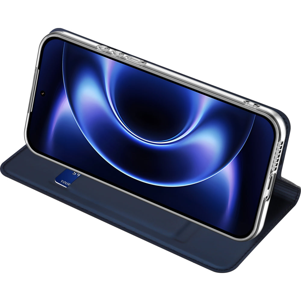 Handyhülle mit Klappe für Xiaomi 17 Ultra, Dux Ducis Skin Pro, Blau