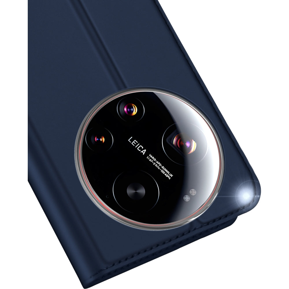 Handyhülle mit Klappe für Xiaomi 17 Ultra, Dux Ducis Skin Pro, Blau