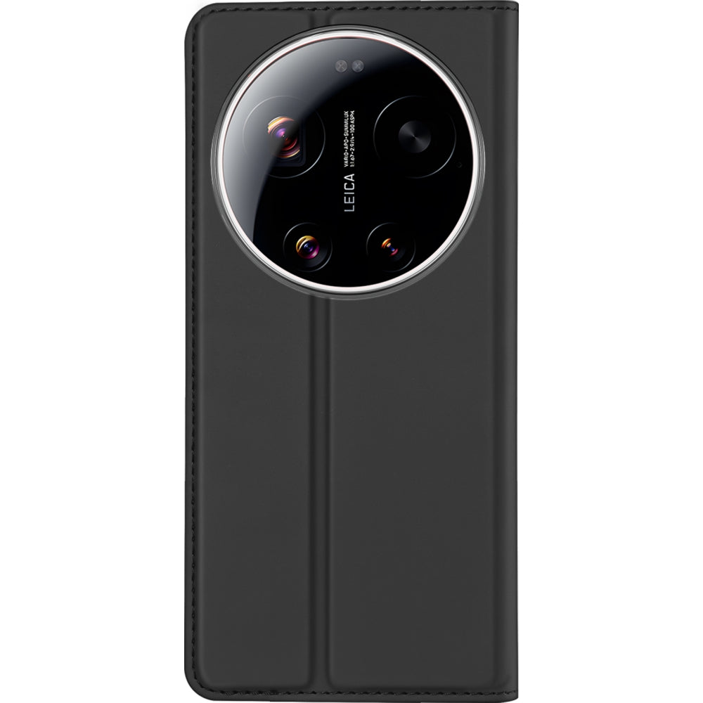 Handyhülle mit Klappe für Xiaomi 17 Ultra, Dux Ducis Skin Pro, Schwarz