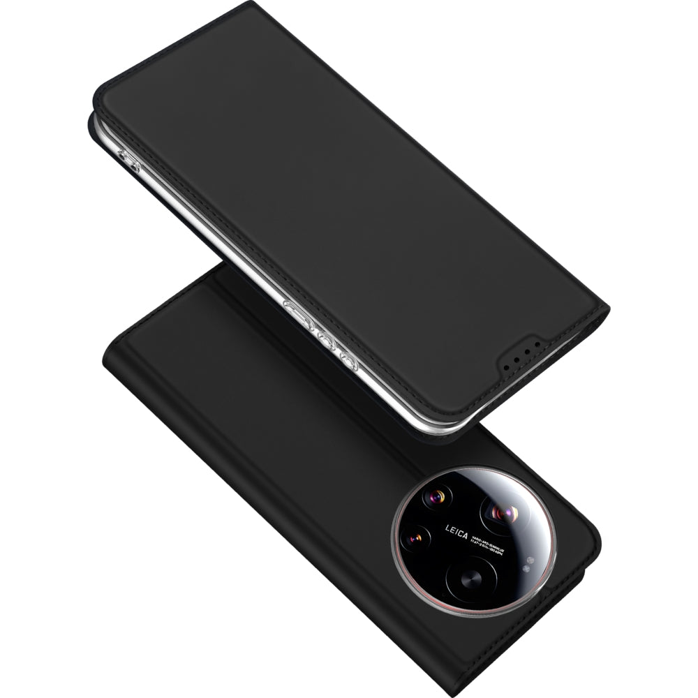 Handyhülle mit Klappe für Xiaomi 17 Ultra, Dux Ducis Skin Pro, Schwarz