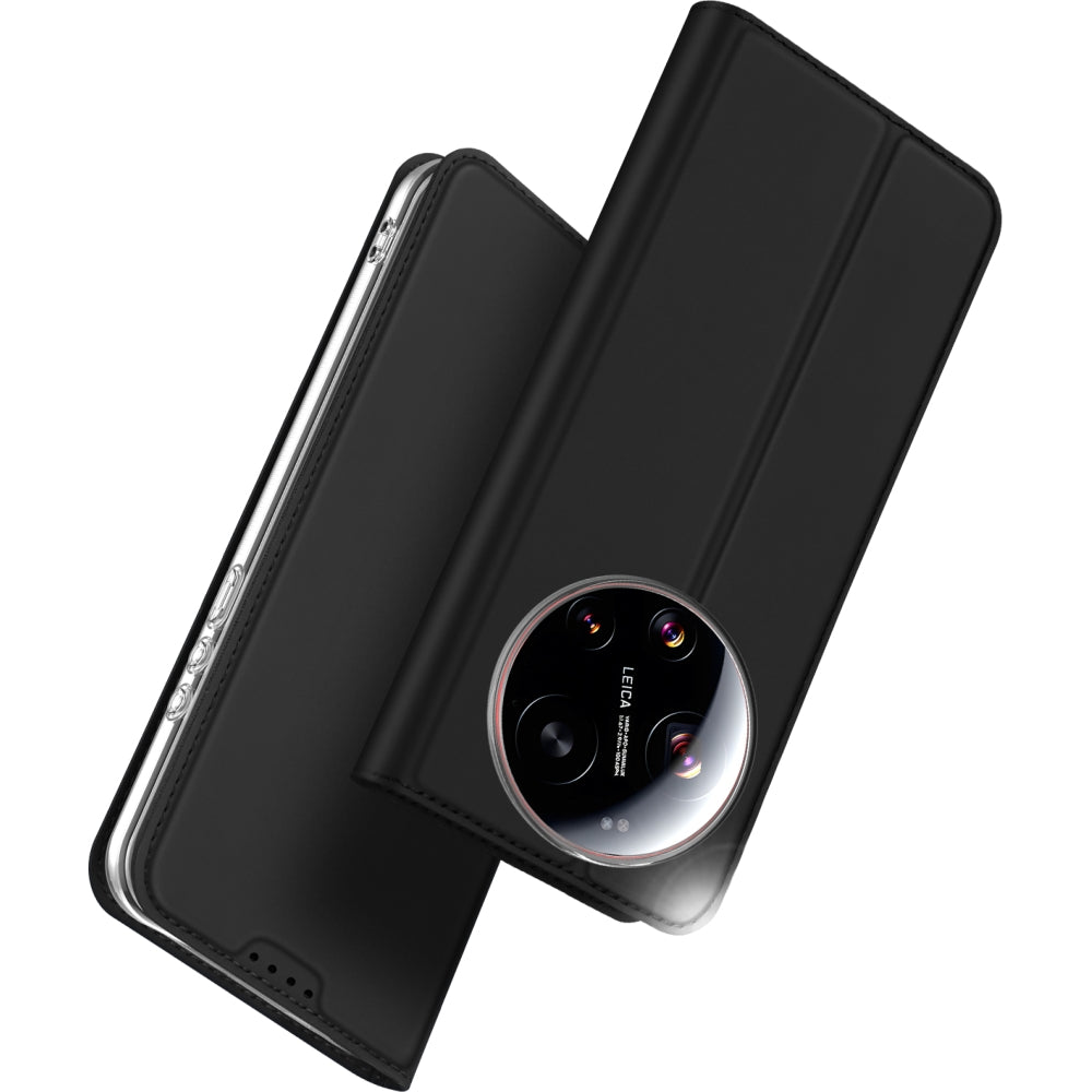 Handyhülle mit Klappe für Xiaomi 17 Ultra, Dux Ducis Skin Pro, Schwarz