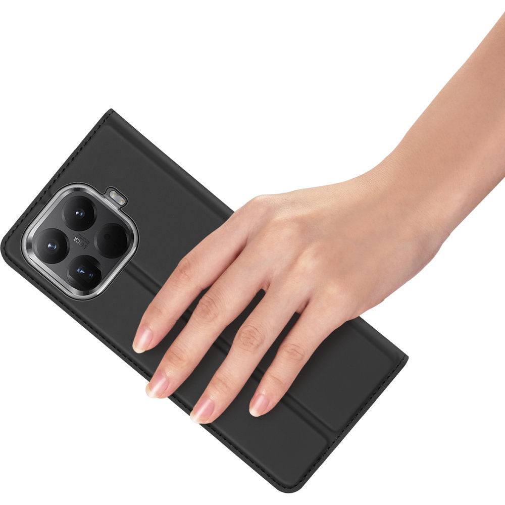 Handyhülle mit Klappe für Xiaomi 17T, Dux Ducis Skin Pro, Schwarz