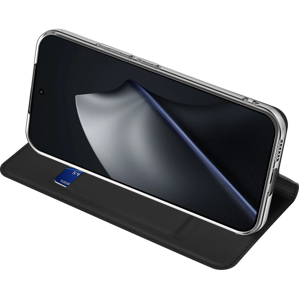 Handyhülle mit Klappe für Xiaomi 17T, Dux Ducis Skin Pro, Schwarz