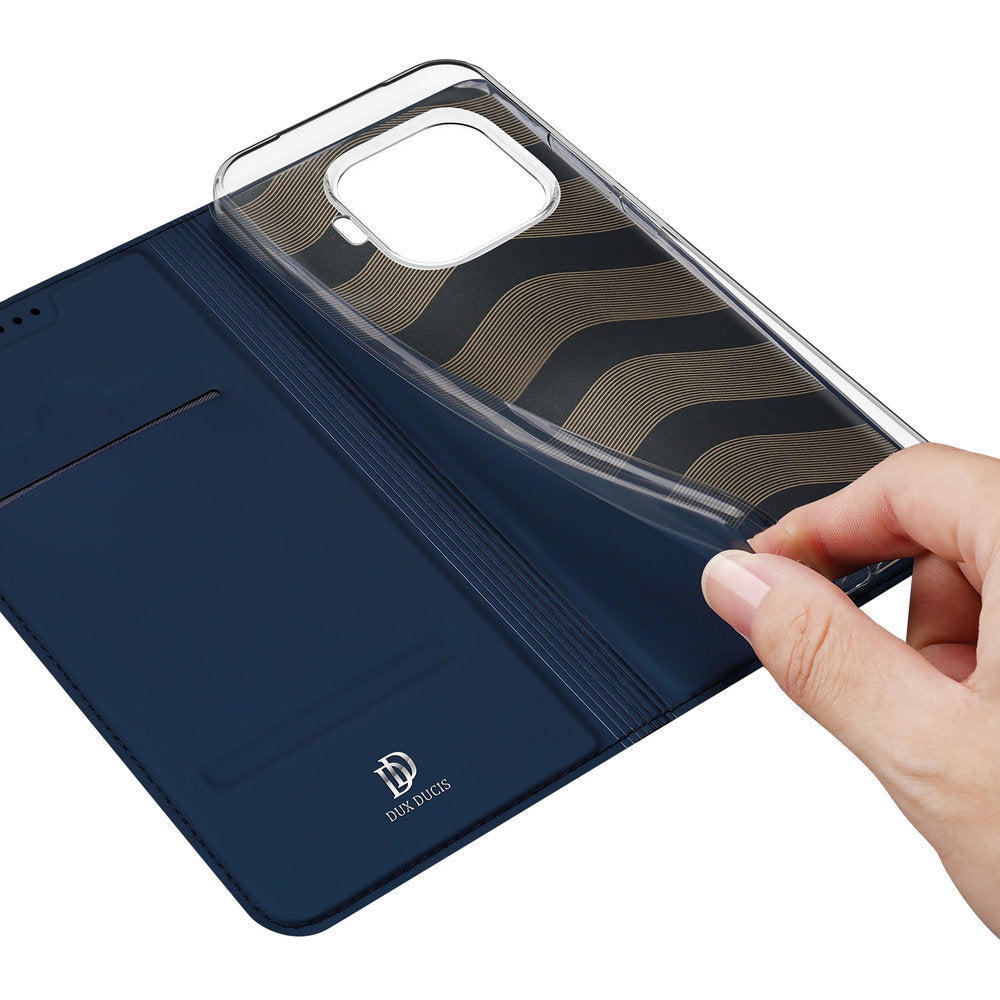 Handyhülle mit Klappe für Xiaomi 17T, Dux Ducis Skin Pro, Dunkelblau
