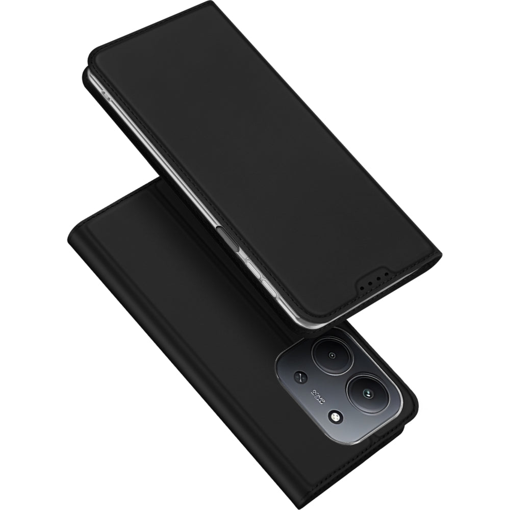 Handyhülle mit Klappe für Xiaomi Redmi 15C, Dux Ducis Skin Pro, Schwarz