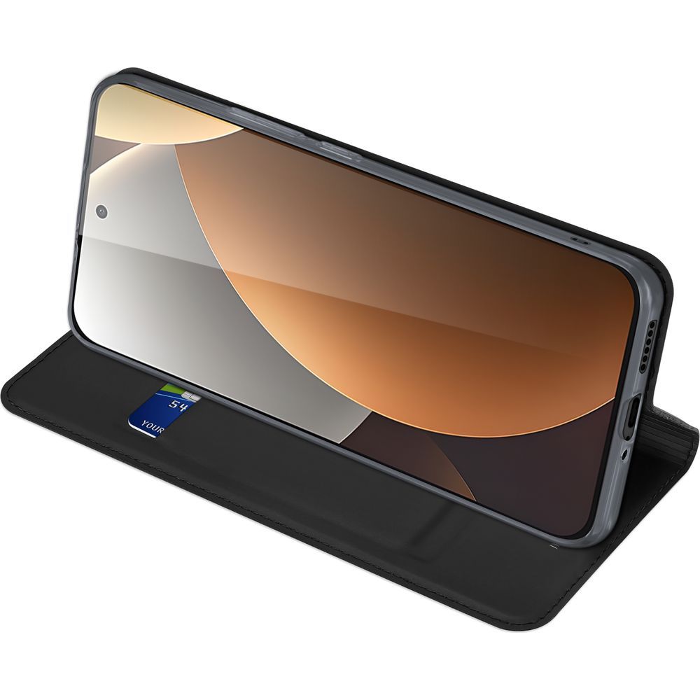 Handyhülle mit Klappe für Xiaomi Redmi Note 15 Pro 5G, Dux Ducis Skin Pro, Schwarz