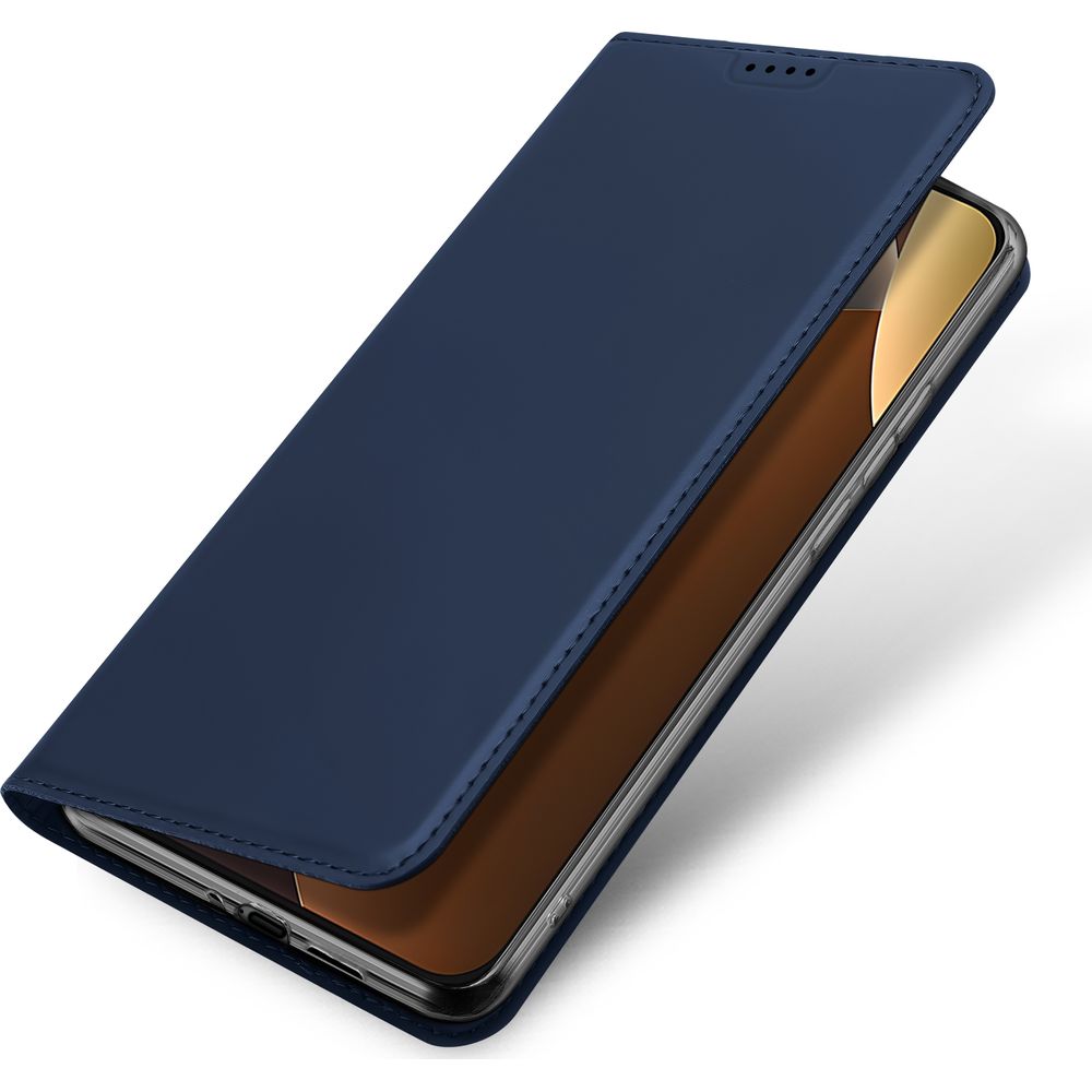 Handyhülle mit Klappe für Xiaomi Redmi Note 15 Pro 5G, Dux Ducis Skin Pro, Dunkelblau