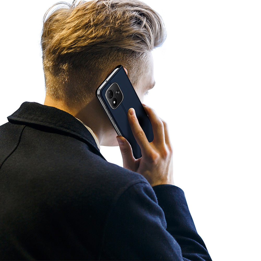 Handyhülle mit Klappe für Xiaomi Redmi Note 17 4G/5G, Dux Ducis Skin Pro, Dunkelblau (11/12)