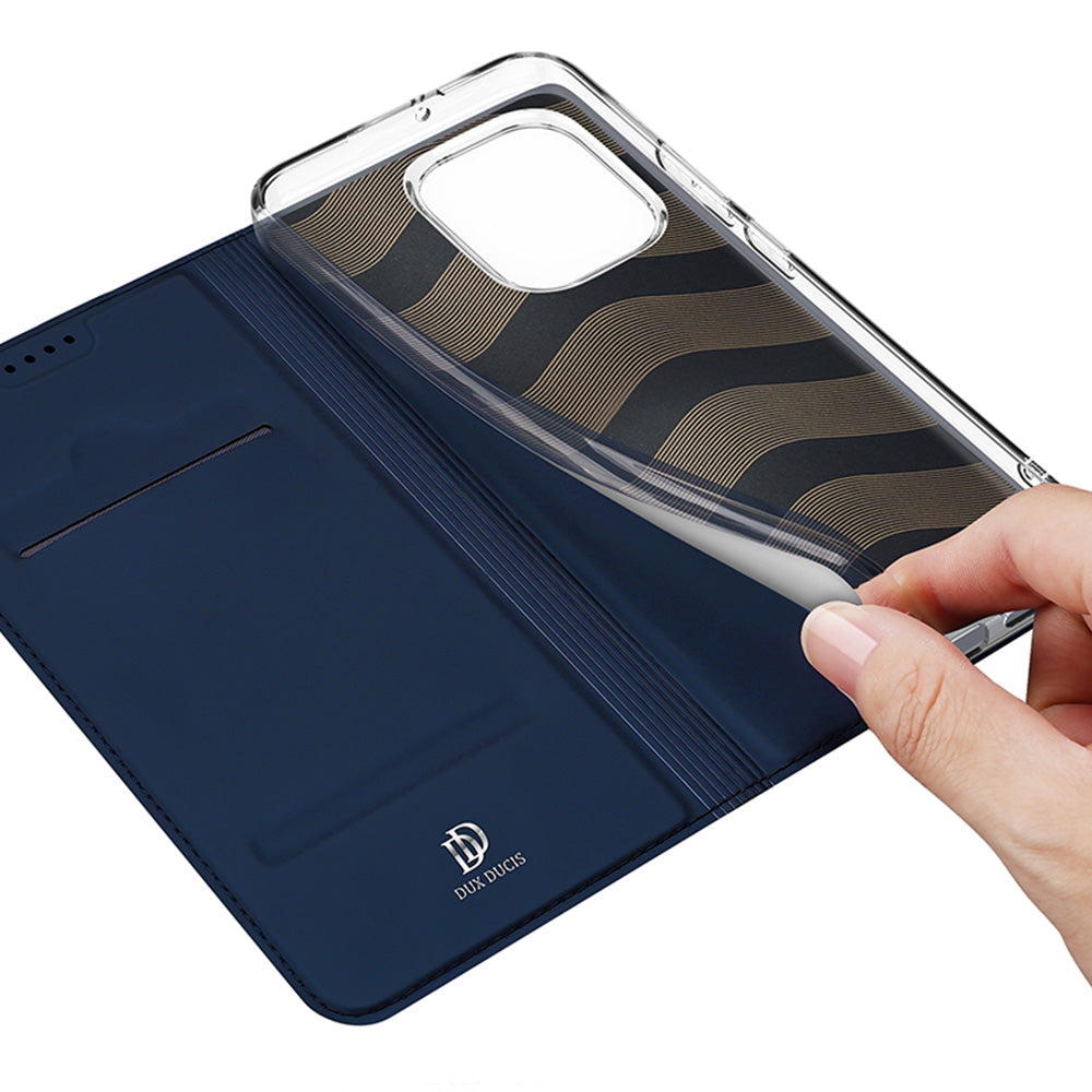 Handyhülle mit Klappe für Xiaomi Redmi Note 17 4G/5G, Dux Ducis Skin Pro, Dunkelblau (4/12)