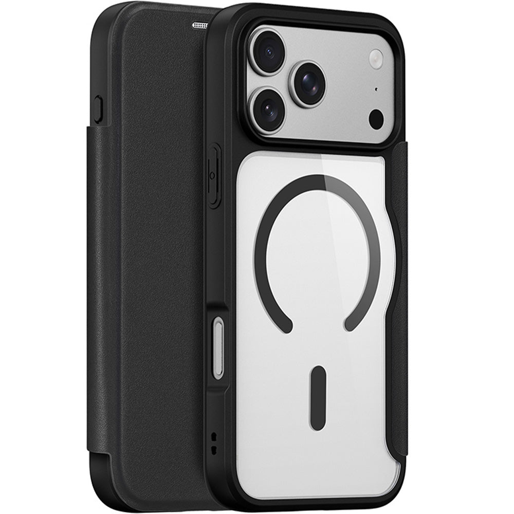 Handyhülle für iPhone 18 Pro Max / 17 Pro Max, Dux Ducis Skin X Pro Magnetic mit MagSafe, Transparent-Schwarz (3/11)