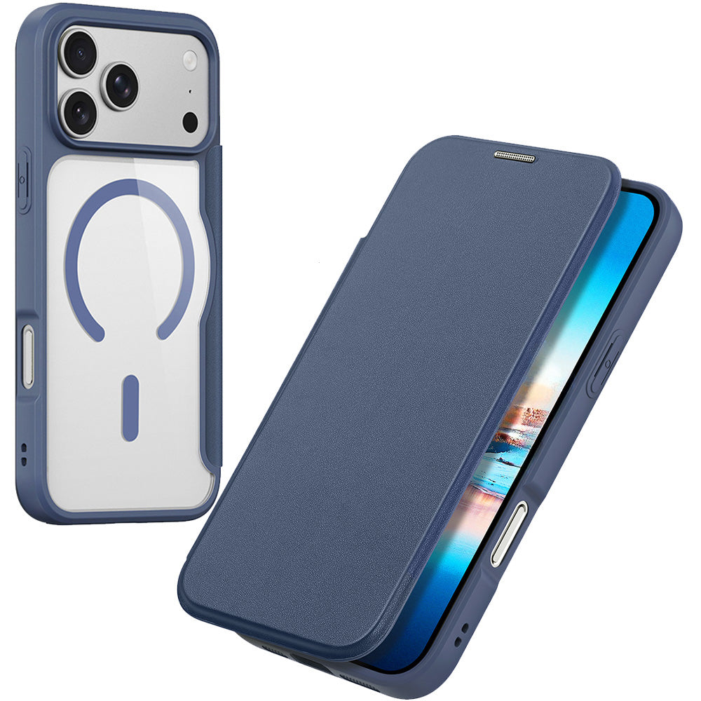 Handyhülle für iPhone 18 Pro Max / 17 Pro Max, Dux Ducis Skin X Pro Magnetic mit MagSafe, Transparent-Blau (2/10)