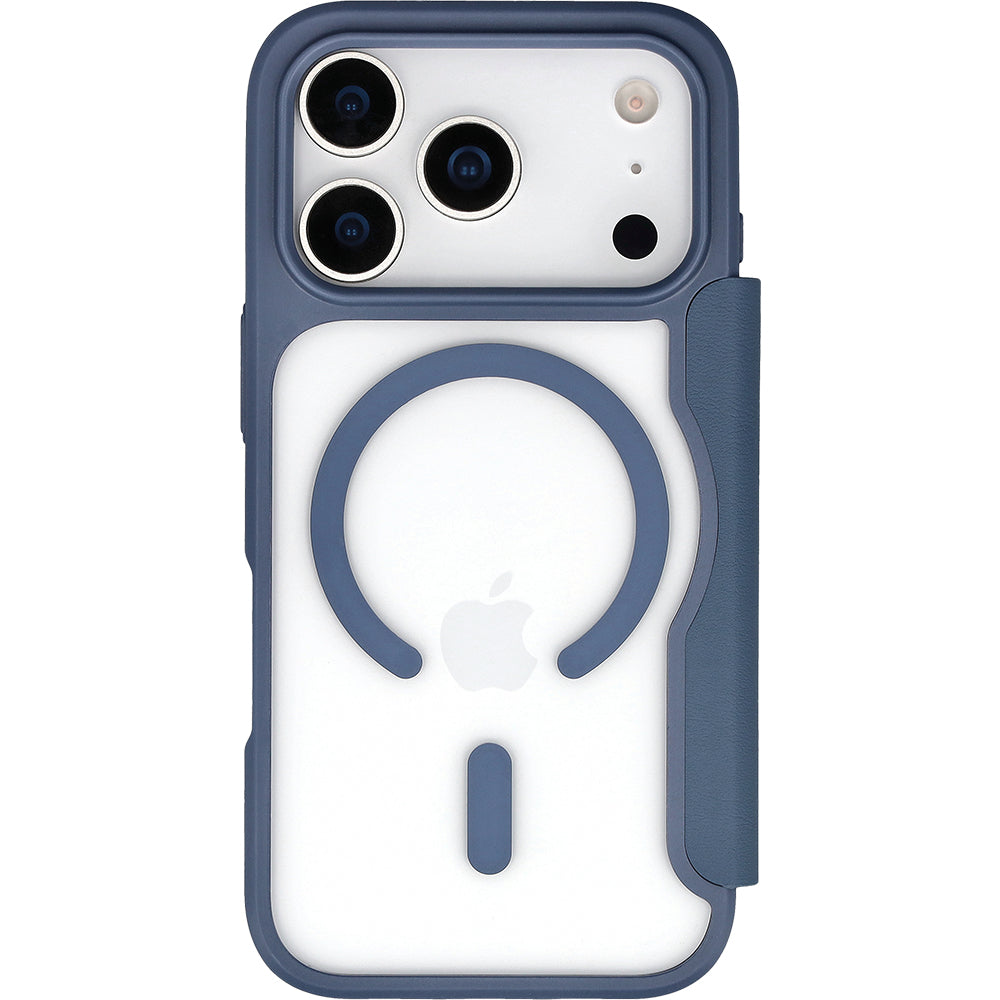Handyhülle für iPhone 17 Pro mit MagSafe, Dux Ducis Skin X Pro Magnetic, Blau und Transparent