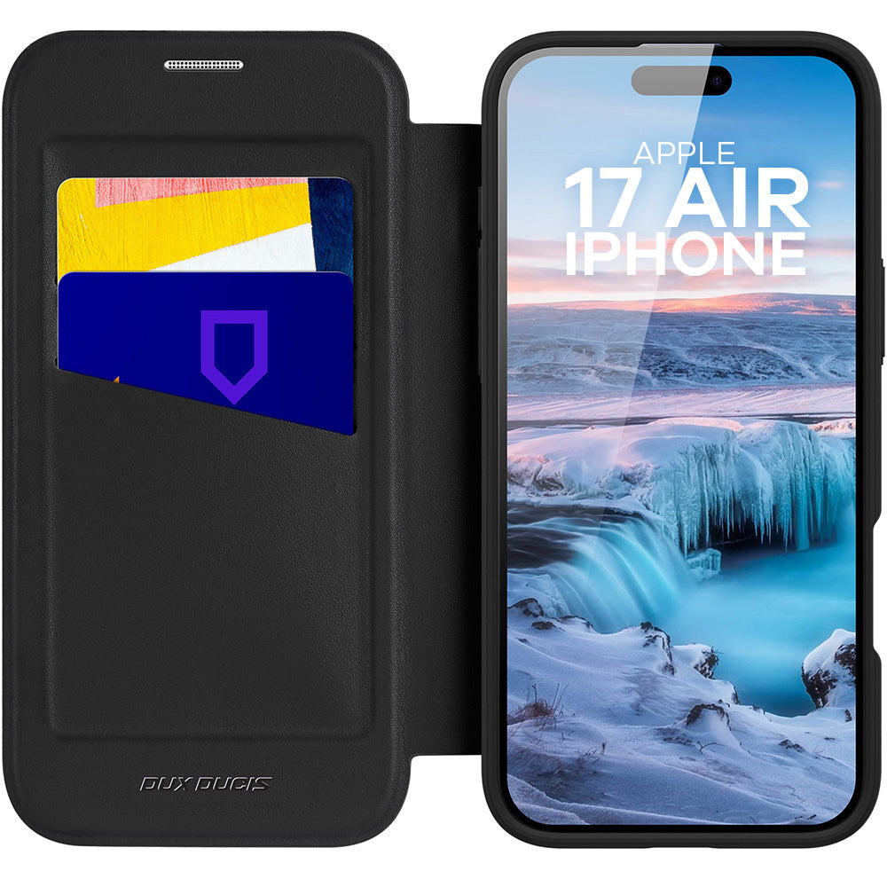 Handyhülle für iPhone Air mit MagSafe, Dux Ducis Skin X Pro Magnetic, Schwarz und Transparent