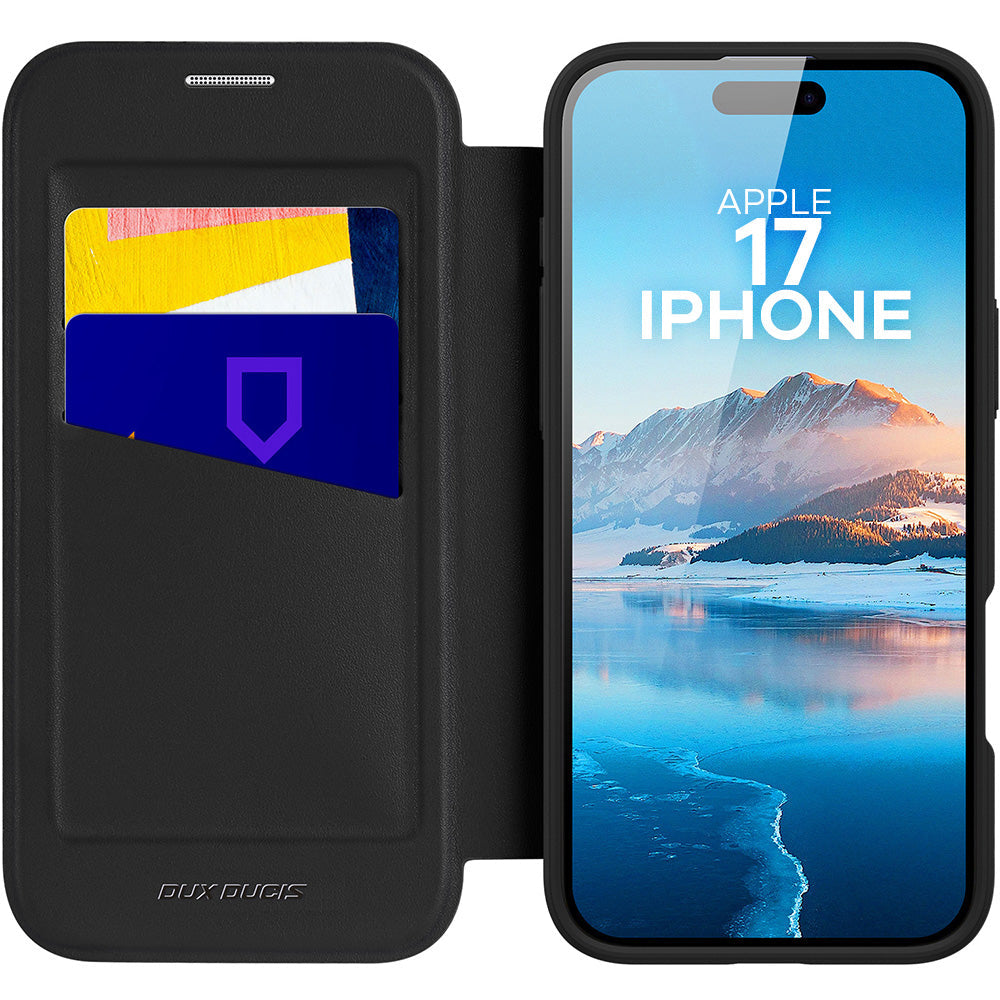 Handyhülle für iPhone 17 mit MagSafe, Dux Ducis Skin X Pro Magnetic, Schwarz und Transparent