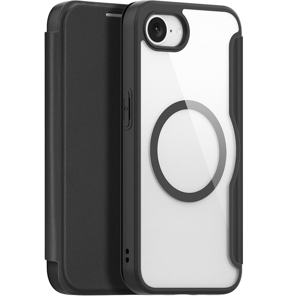 Handyhülle für iPhone 17e / 16e, Dux Ducis Skin X Pro Magnetic, Schwarz und Transparent