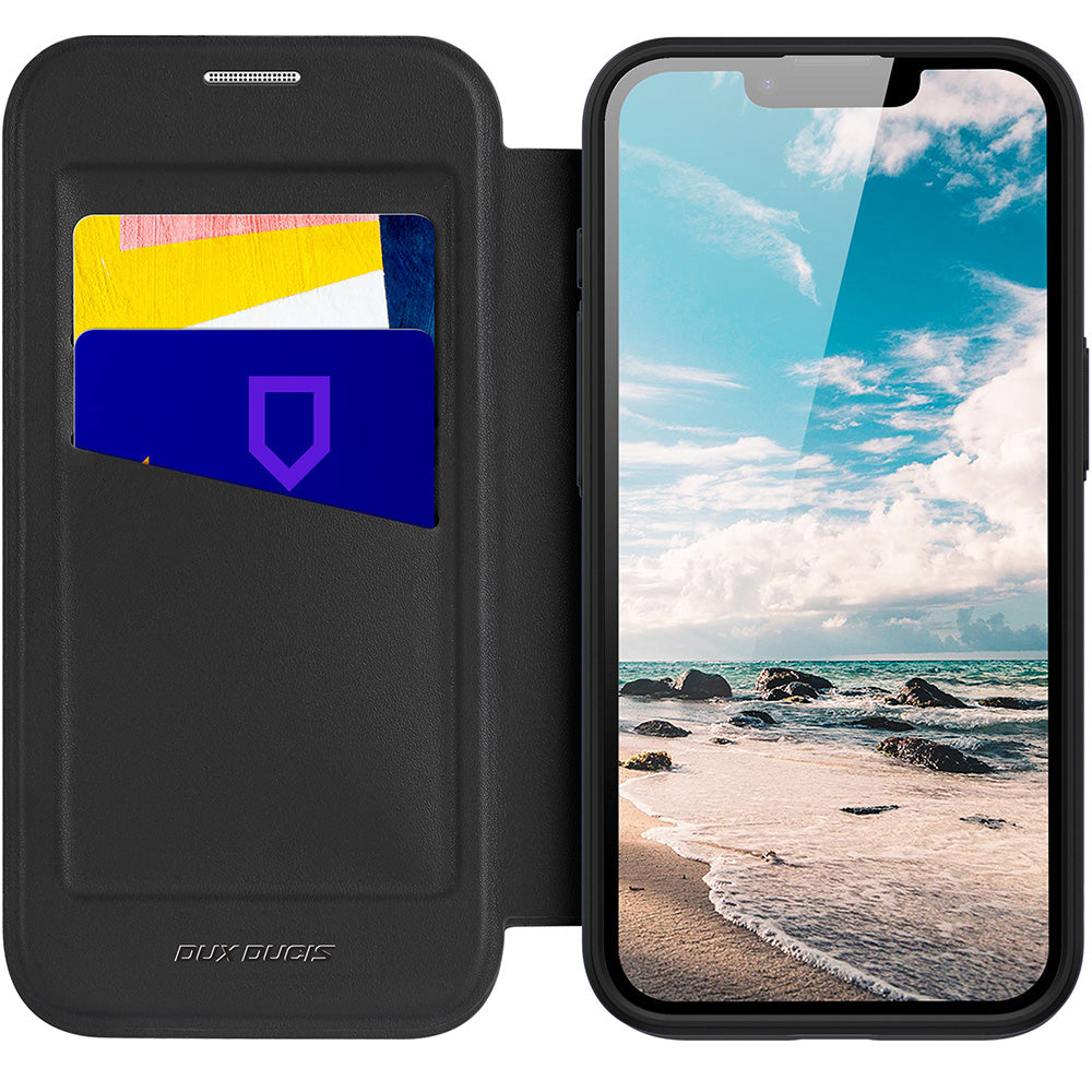 Handyhülle für iPhone 17e / 16e, Dux Ducis Skin X Pro Magnetic, Schwarz und Transparent