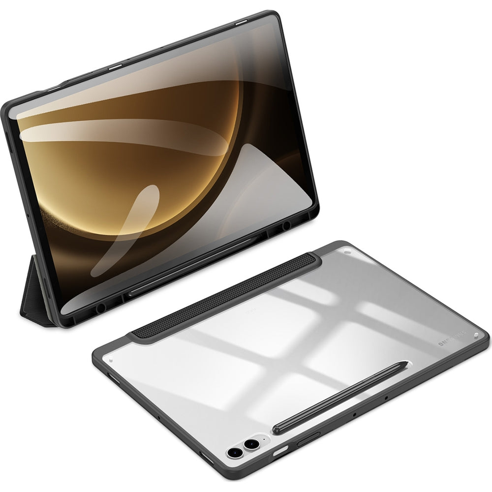Hülle für Galaxy Tab S10 Plus/S9 Plus/S9 FE Plus, Dux Ducis Toby, Schwarz