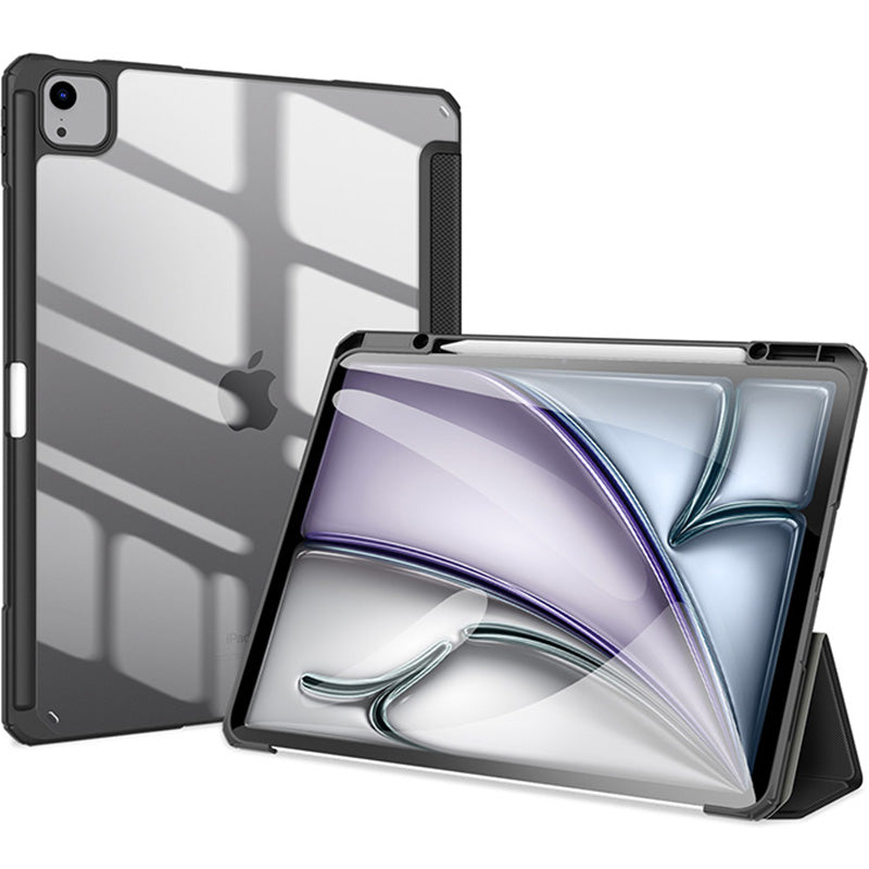 Hülle für iPad Air 13" M4/M3/M2 / Pro 12.9" 2018-2022, Dux Ducis Toby, Schwarz