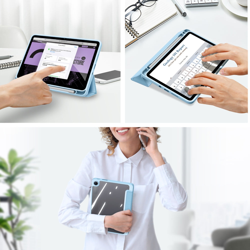 Schutzhülle mit Klappe für Xiaomi Redmi Pad 2 9.7 / Poco Pad C1, Dux Ducis Toby, Blau
