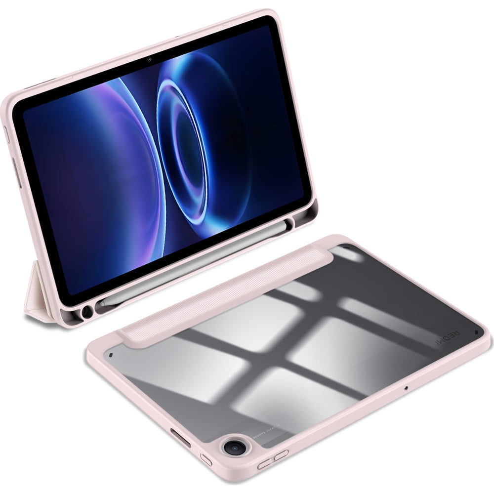 Schutzhülle mit Klappe für Xiaomi Redmi Pad 2 9.7 / Poco Pad C1, Dux Ducis Toby, Rosa