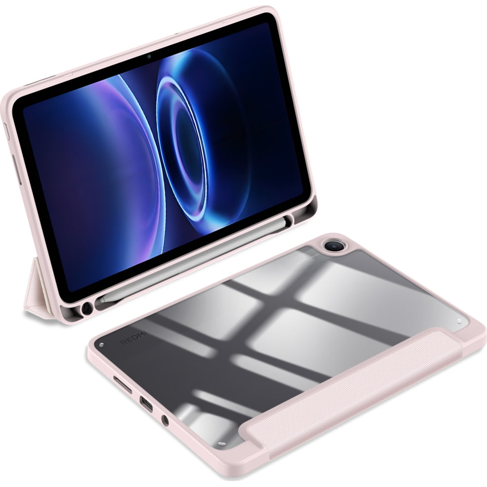Schutzhülle mit Klappe für Xiaomi Redmi Pad 2 9.7 / Poco Pad C1, Dux Ducis Toby, Rosa
