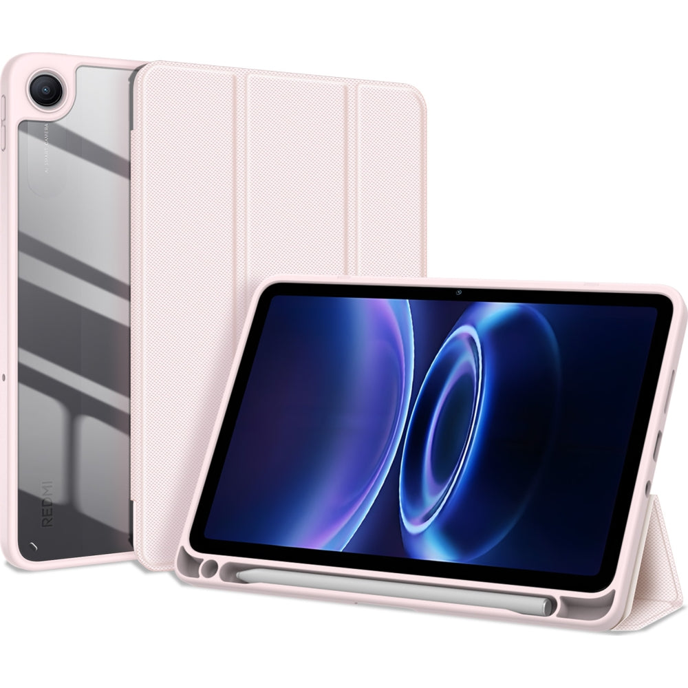 Schutzhülle mit Klappe für Xiaomi Redmi Pad 2 9.7 / Poco Pad C1, Dux Ducis Toby, Rosa
