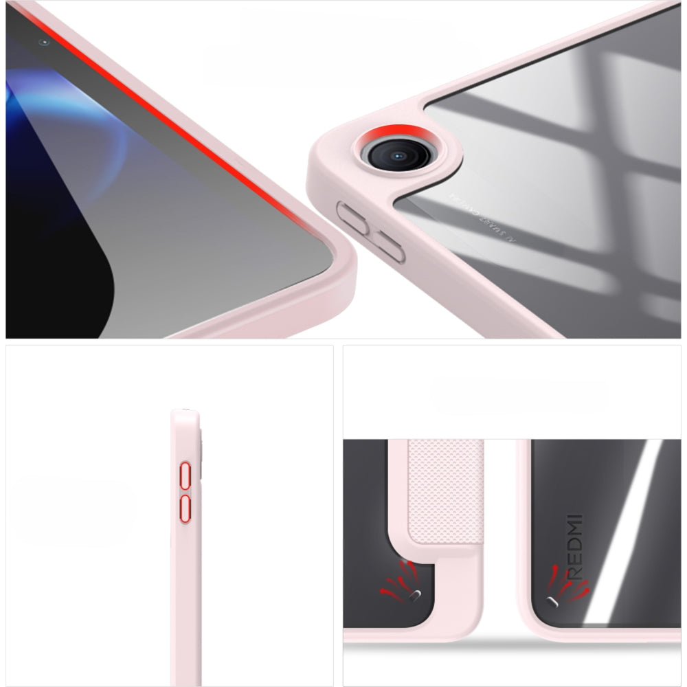 Schutzhülle mit Klappe für Xiaomi Redmi Pad 2 9.7 / Poco Pad C1, Dux Ducis Toby, Rosa