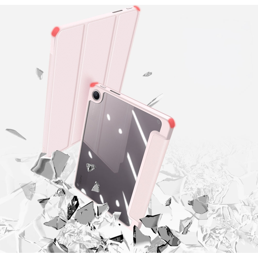 Schutzhülle mit Klappe für Xiaomi Redmi Pad 2 9.7 / Poco Pad C1, Dux Ducis Toby, Rosa