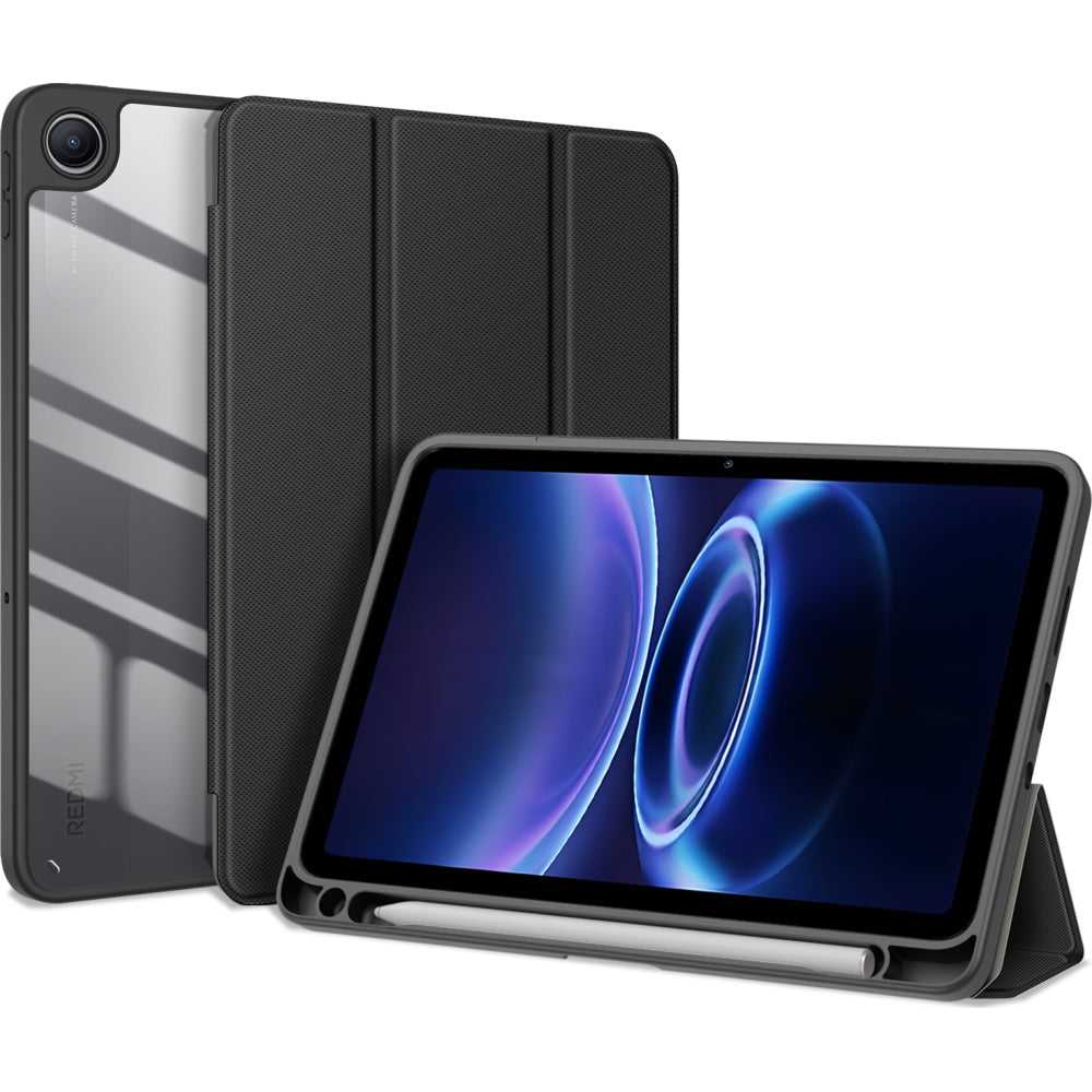 Schutzhülle mit Klappe für Xiaomi Redmi Pad 2 9.7 / Poco Pad C1, Dux Ducis Toby, Schwarz