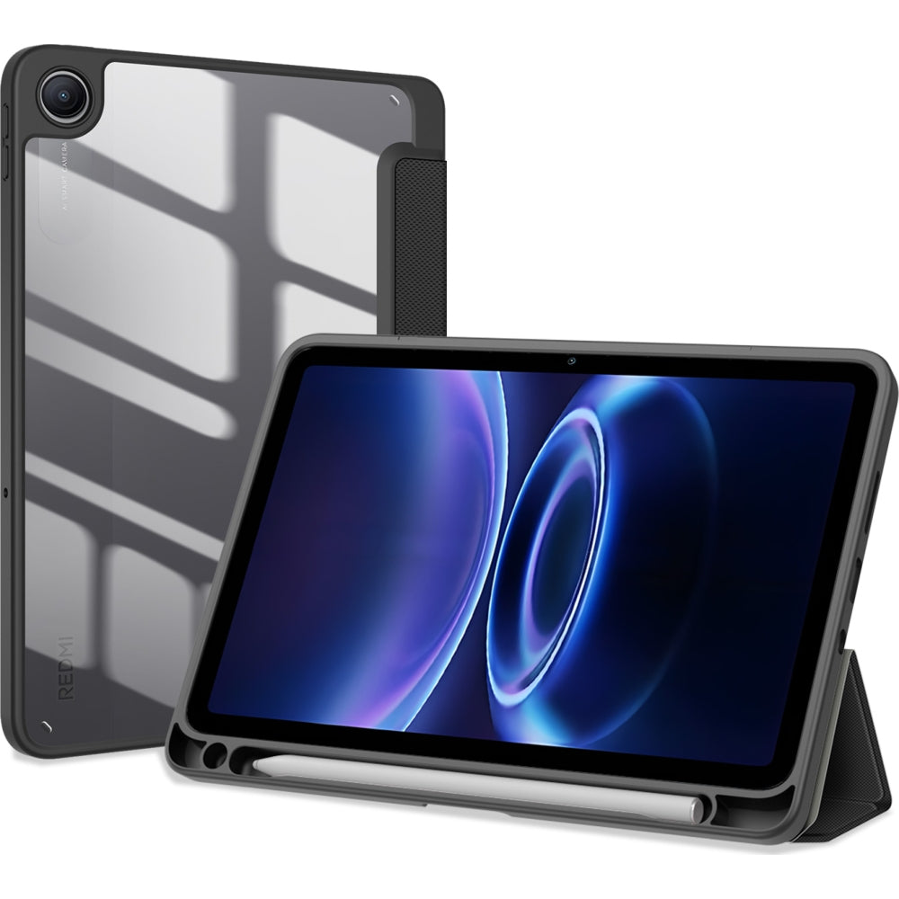 Schutzhülle mit Klappe für Xiaomi Redmi Pad 2 9.7 / Poco Pad C1, Dux Ducis Toby, Schwarz