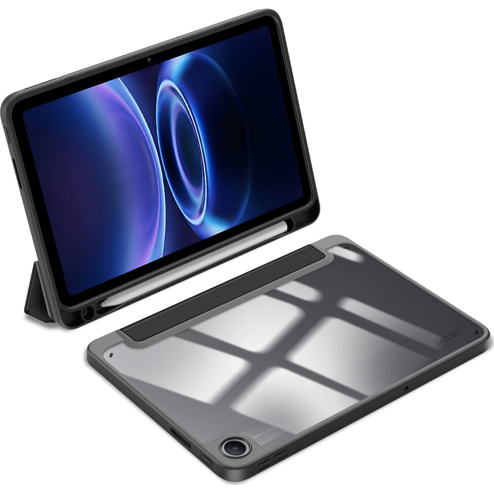 Schutzhülle mit Klappe für Xiaomi Redmi Pad 2 9.7 / Poco Pad C1, Dux Ducis Toby, Schwarz