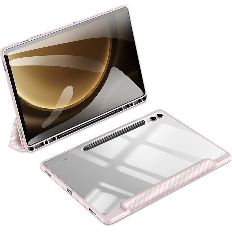 Hülle für Galaxy Tab S10 Plus/S9 Plus/S9 FE Plus, Dux Ducis Toby, Rosa