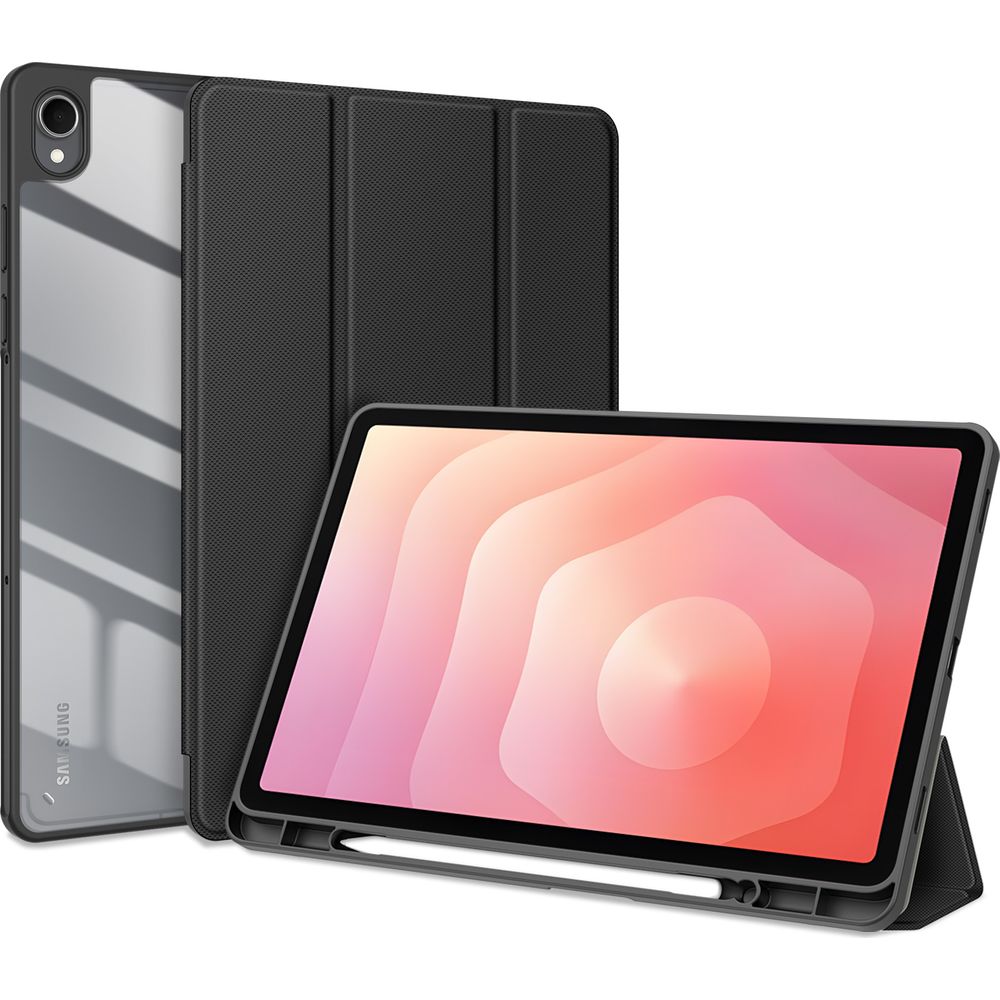 Schutzhülle mit Klappe für Galaxy Tab S11, Dux Ducis Toby, Schwarz
