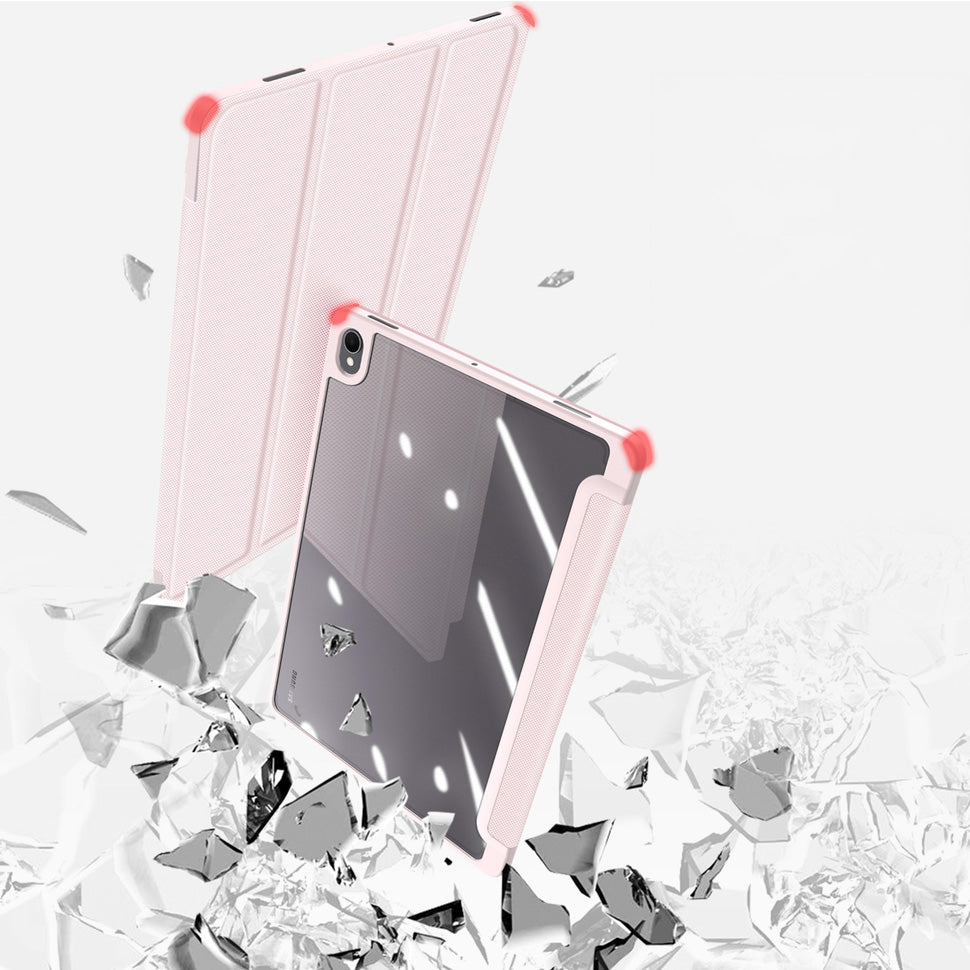 Schutzhülle mit Klappe für Galaxy Tab S12 Plus, Dux Ducis Toby, Rosa (9/12)