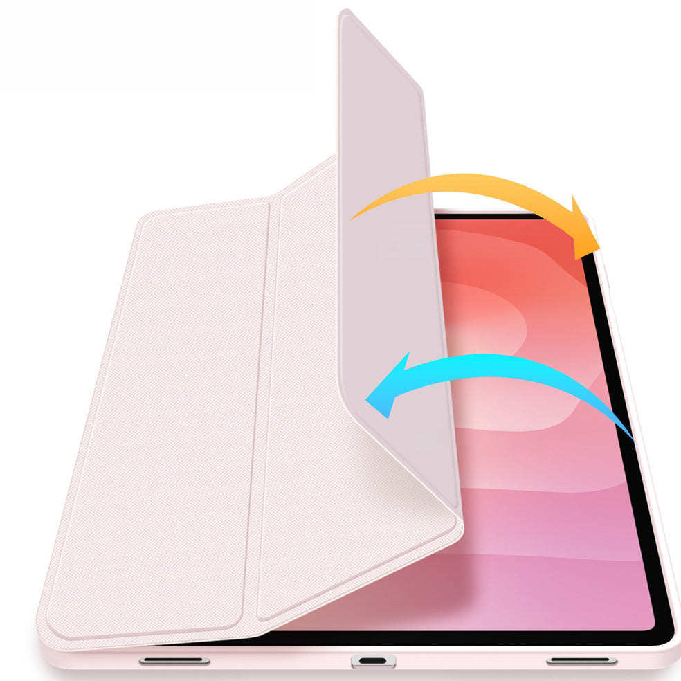 Schutzhülle mit Klappe für Galaxy Tab S12 Plus, Dux Ducis Toby, Rosa (10/12)