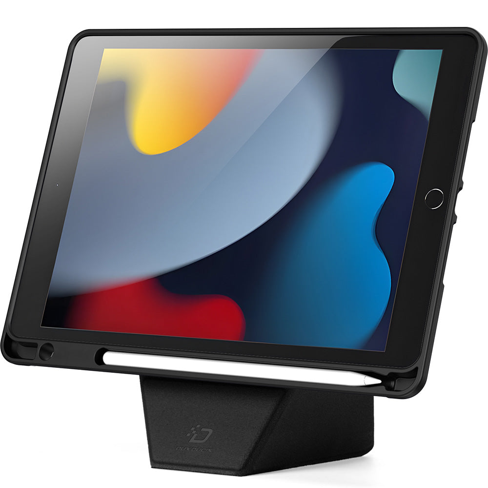 Schutzhülle mit Klappe für iPad 9/8/7 gen. 10.2 2021/2020/2019, Dux Ducis Vers, Schwarz