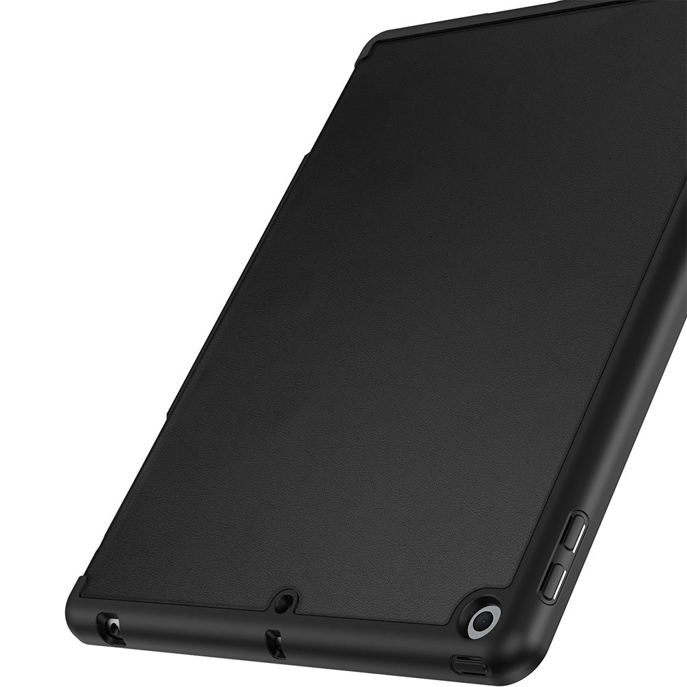 Schutzhülle mit Klappe für iPad 9/8/7 gen. 10.2 2021/2020/2019, Dux Ducis Vers, Schwarz